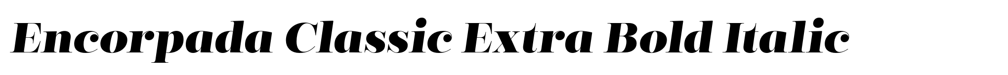 Encorpada Classic Extra Bold Italic image
